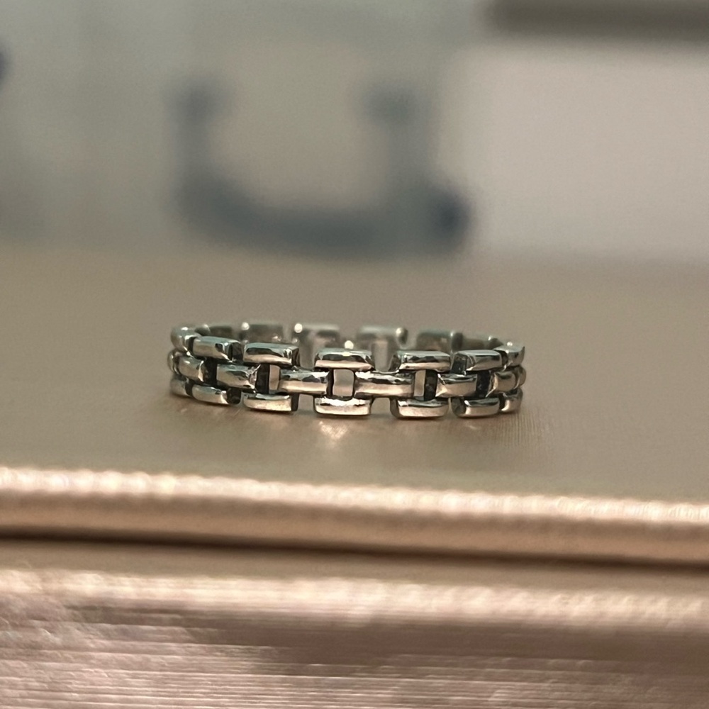 Silver Chain Link Ring